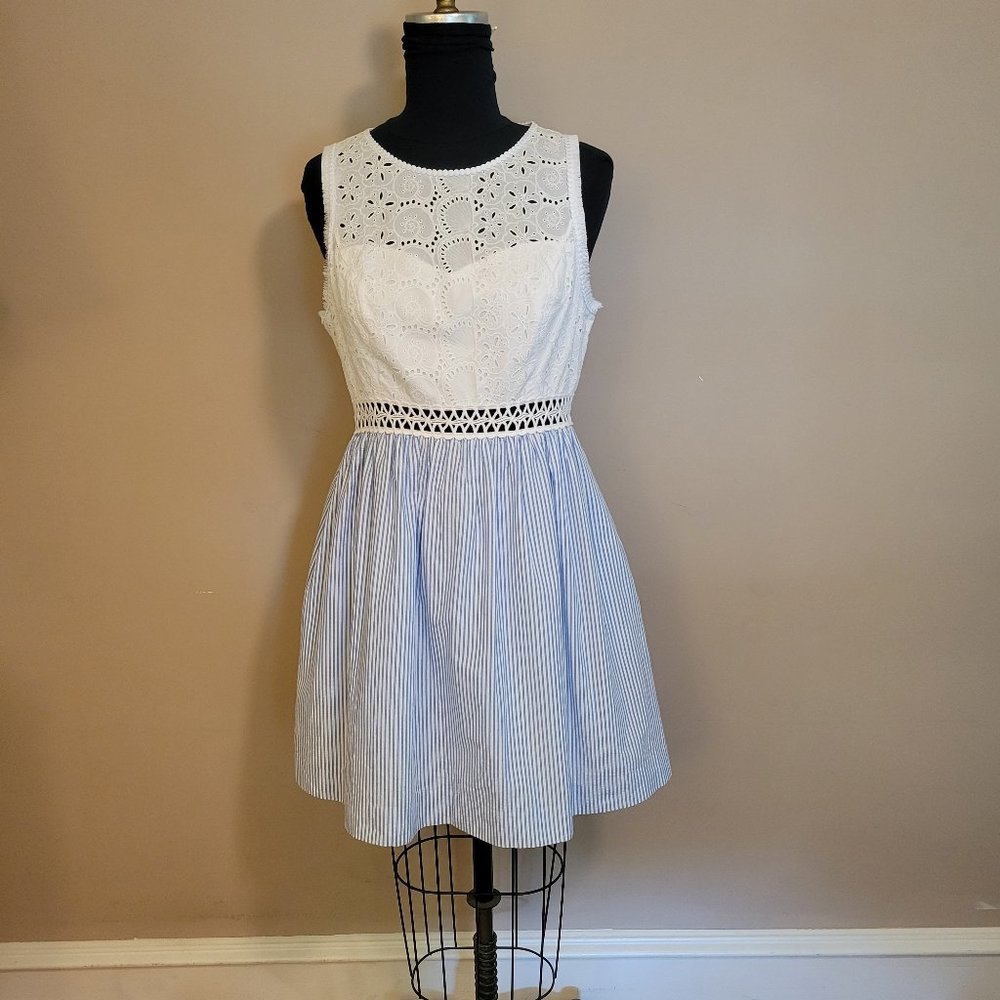 Lilly Pulitzer Seersucker and Eyelet Sundress